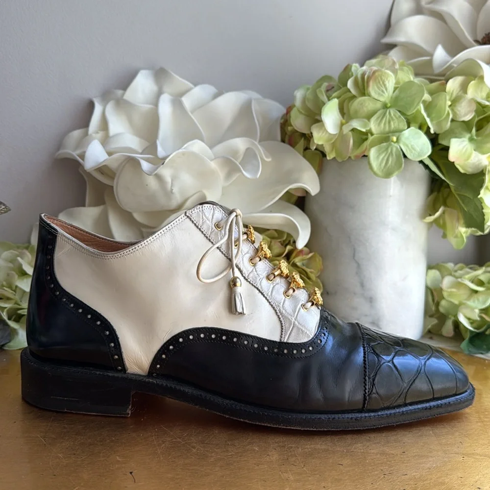 RARE EXOTIC! Mauri Italy Alligator Chelsea Boot Oxford for City Slickers